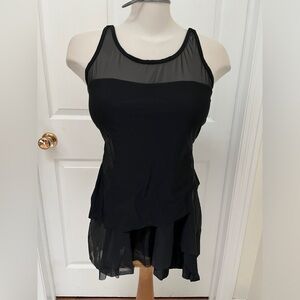 Tankini top, black size X-Large